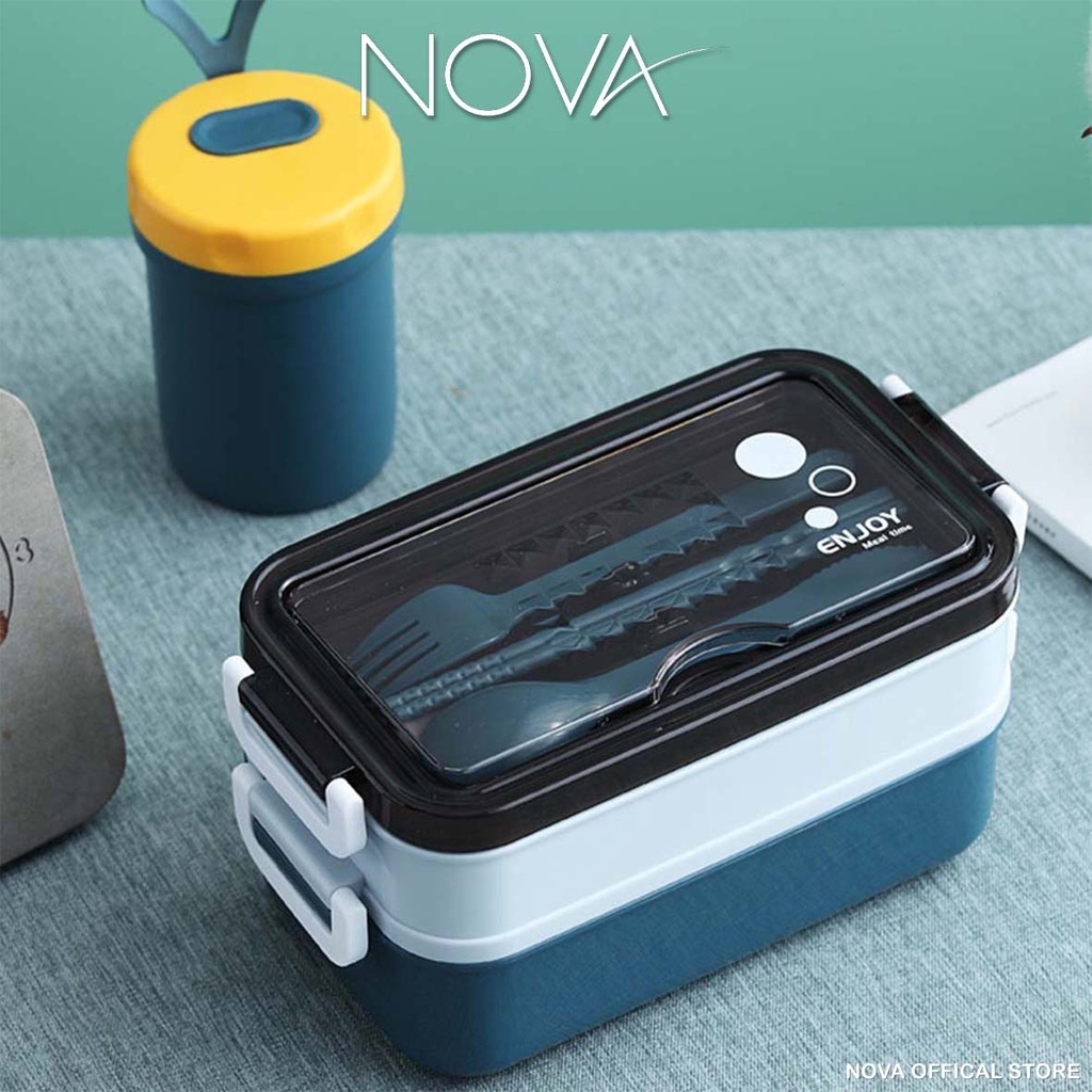 NOVA Portable Tupperware Lunch Box 304 Stainless Steel Food Grade with