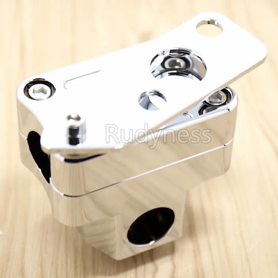 1X Chrome Handlebar Stand Post Clamp Riser for Ruckus 50 Zoomer Scooter