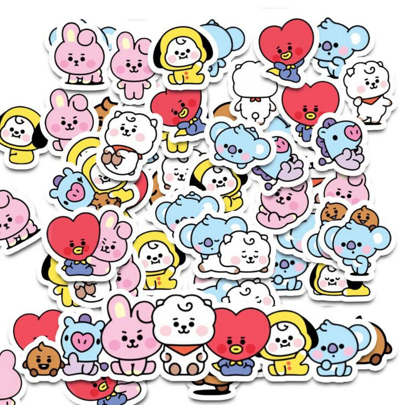 Bt21 Sticker For Scrapbook/Diary/Journal/HP/Laptop/Tumbler Sticker ...