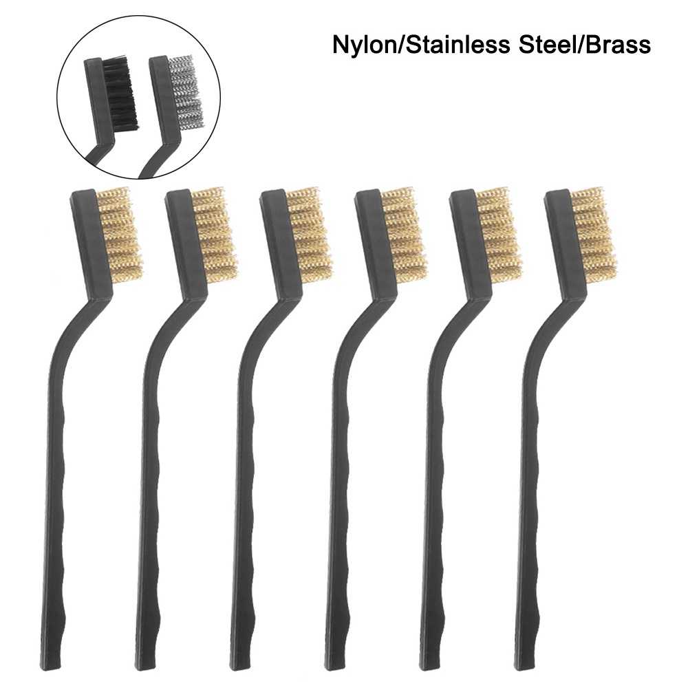 6pcs Mini Remove Rust Brush Set Paint Scrubbing Polishing Cleaning ...