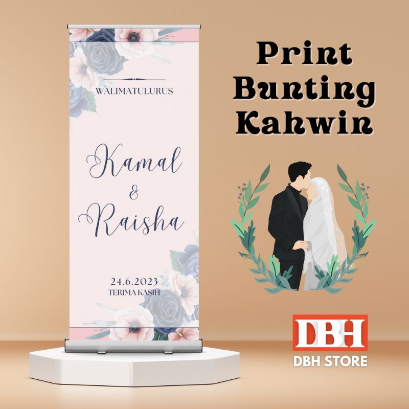 PRINT Bunting Kahwin (DESIGN SENDIRI) | Shopee Malaysia