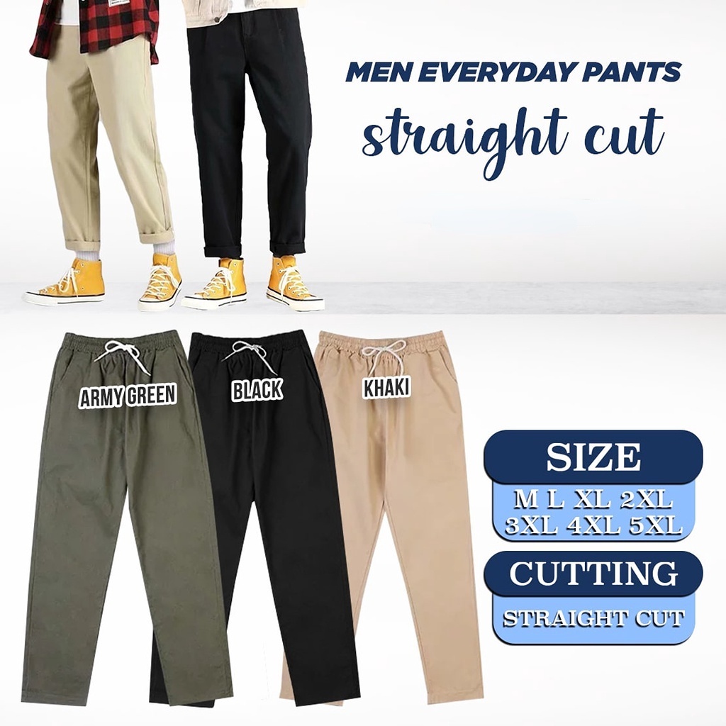 Men's casual pants, smart khaki straight pants, thin trousers, suit ...