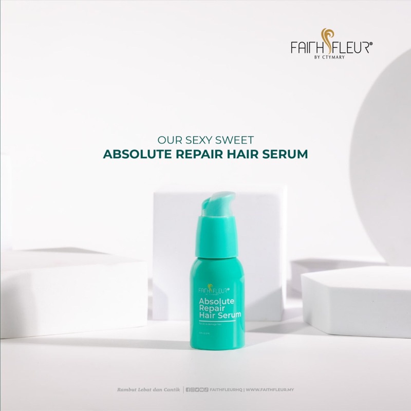 ABSOLUTE REPAIR HAIR SERUM FAITH FLEUR [ORIGINAL HQ] 2023 | Shopee Malaysia