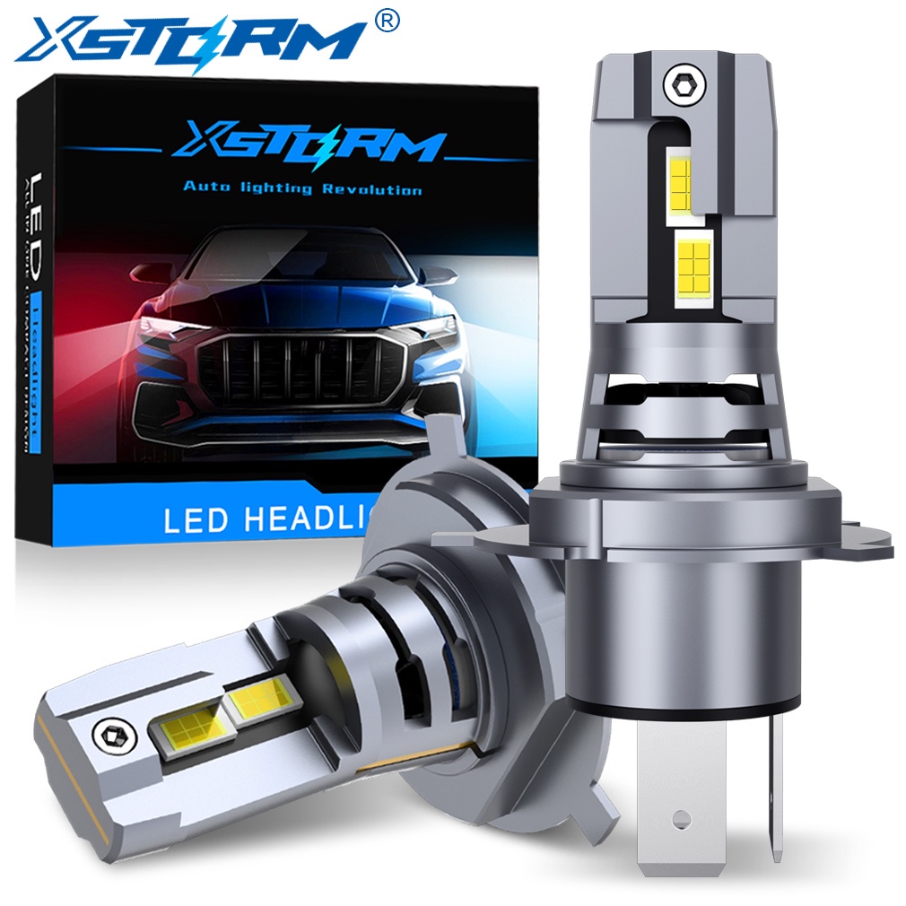 XSTORM 2pcs H4 LED H7 H11 9005 HB3 9006 HB4 HIR2 9012 no line 6500k ...