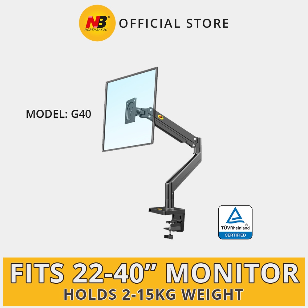 North Bayou NB Monitor Arm G40 Gas Spring for 22''-40'' | Shopee Malaysia