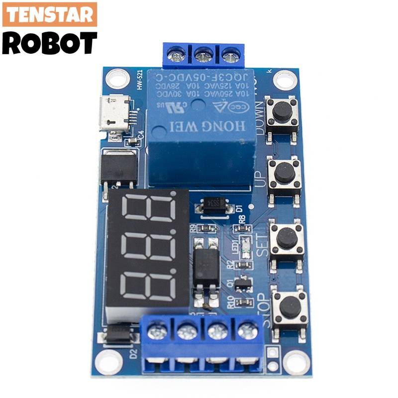 6-30V Relay Module Switch Trigger Time Delay Circuit Timer Cycle ...