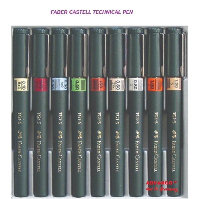 FABER CASTELL TECHNICAL PEN (AVAILABLE IN VARIOUS POINT) Shopee Malaysia