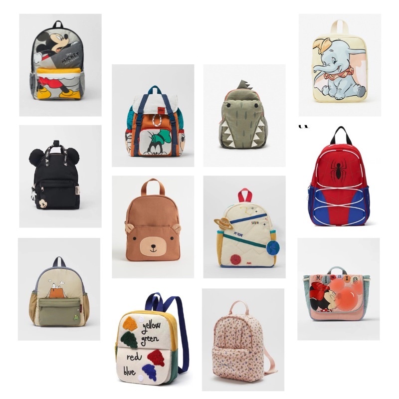 Super cute Zara and HM 3D backpacks for children - Many models | Shopee ...