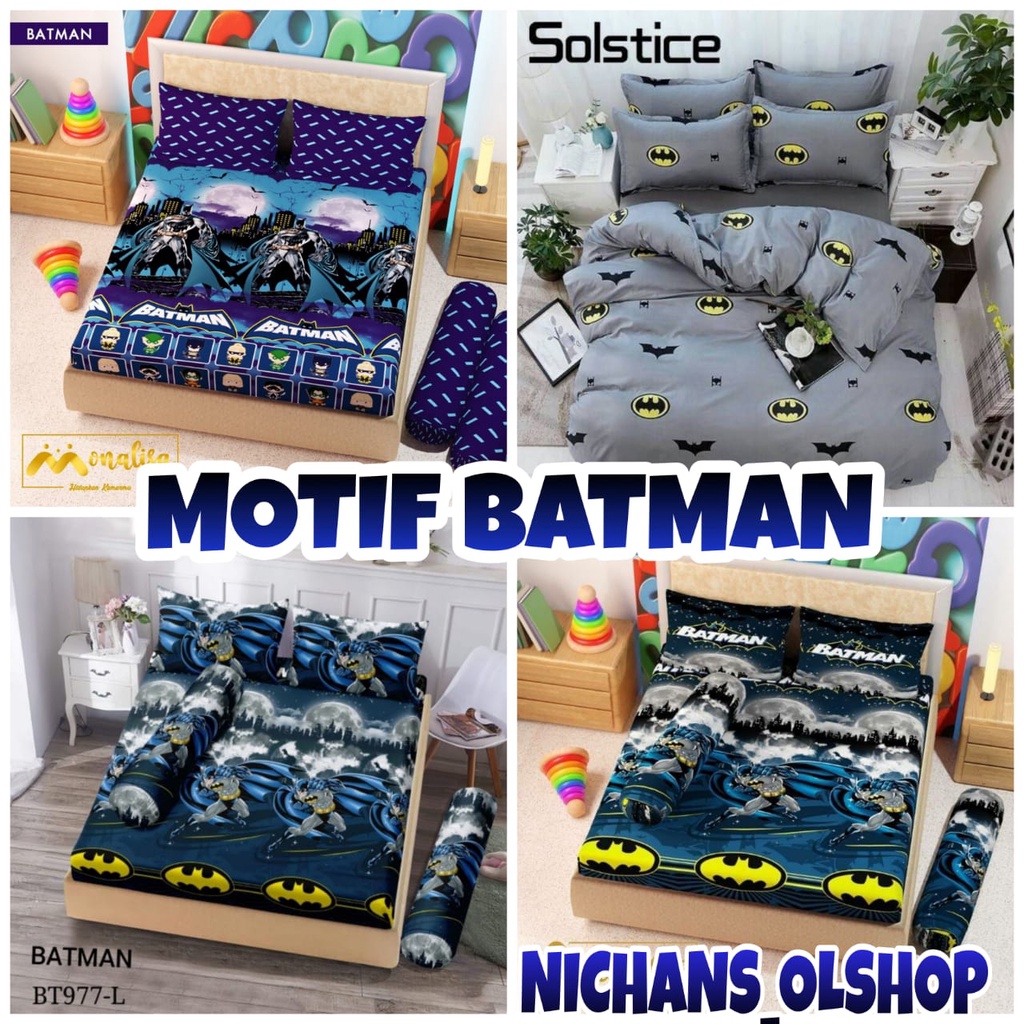 KATUN Batman MOTIF BED SHEETS BOYS CHARACTER BED SHEETS CARTOON MOTIF ...