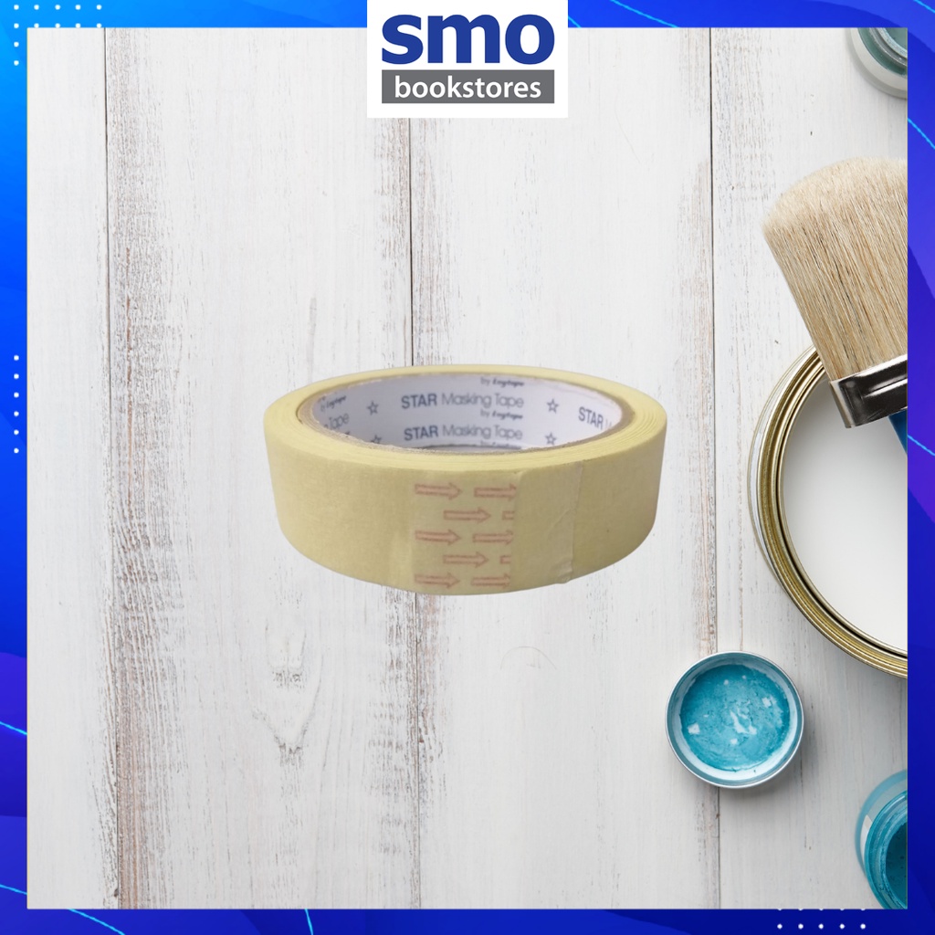 [STAR-MT-24X20Y] 24MMX20Y STAR MASKING TAPE (GP) | Shopee Malaysia