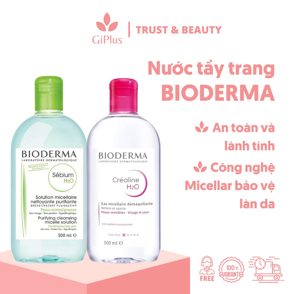 Micellar Bioderma Makeup Remover 500ml For Combination Skin, Oily Skin
