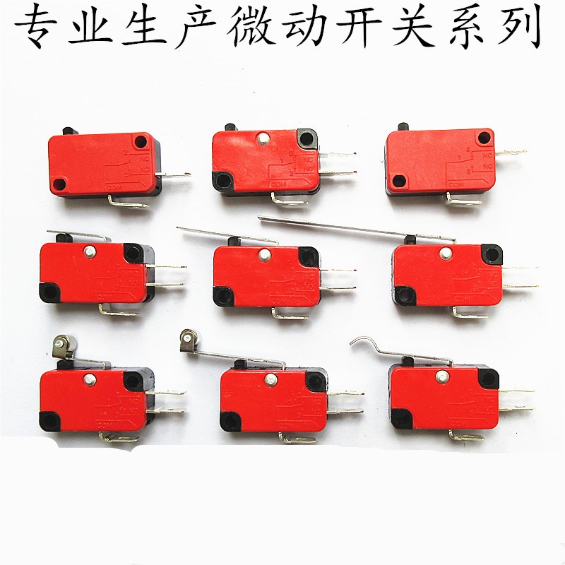 Lot Of 2 Micro Limit Switch V-152-1C25 With 1" 25.4mm Lever 15A 125/250VAC