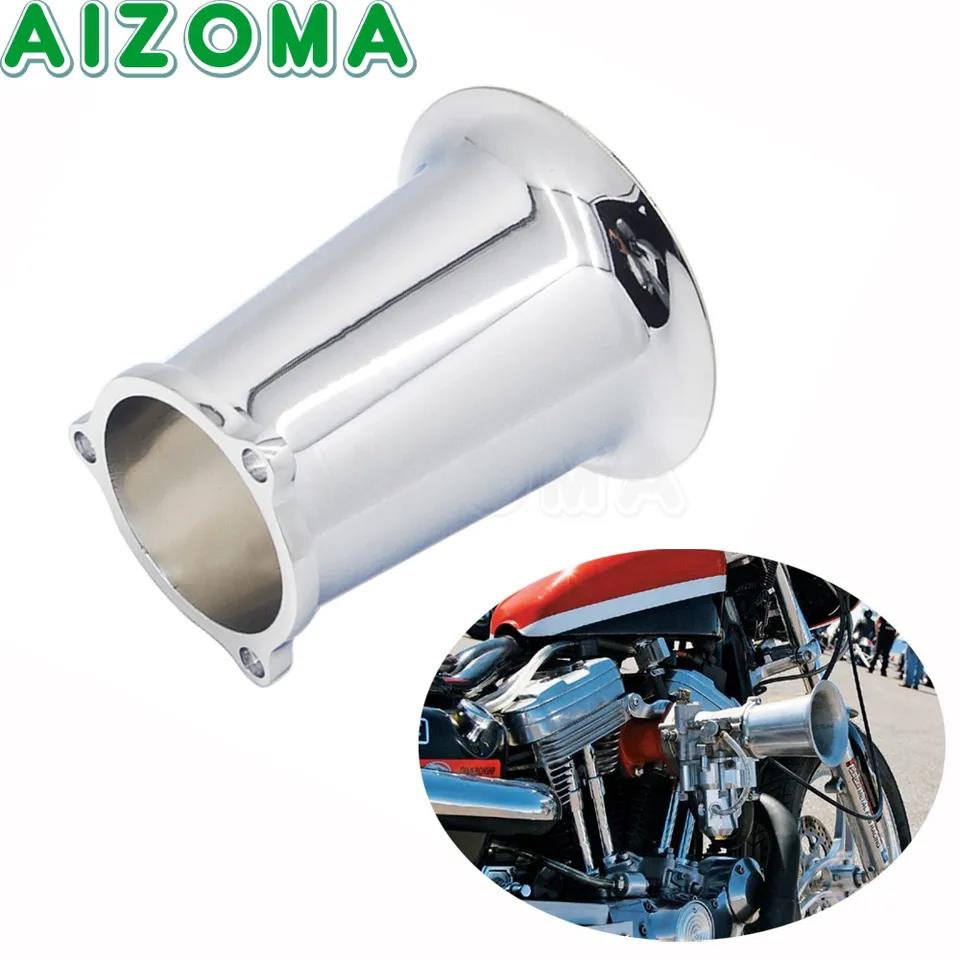 Silver Aluminum Motorcycle Air Intake Cleaner For Harley Bobber
