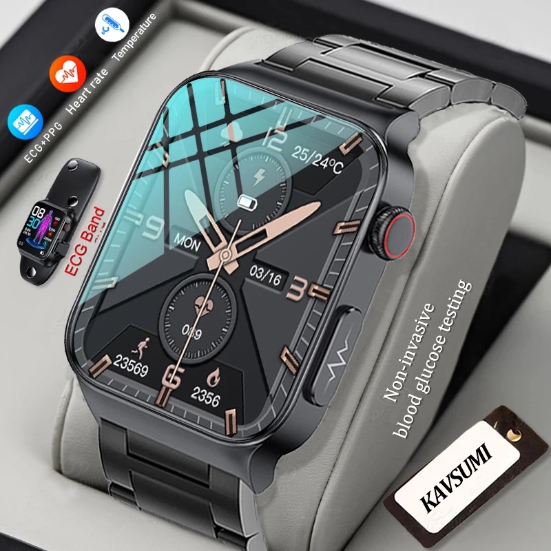 KAVSUMI Blood Sugar SmartWatch ECG Monitoring Men's Women's Health