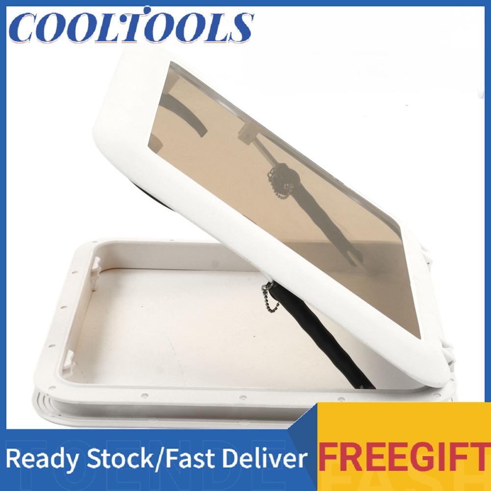 Cooltools 495mm Boat Portlight Hatch Window Square Push Out Deck