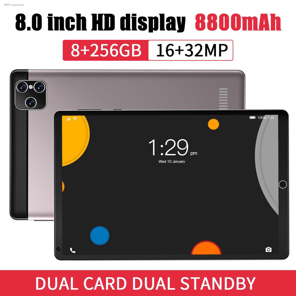 ✹✼[Free Gift] Hot Sale P8 8 inch Tablet Murah 4G Game Tablet 8+256G 10  Cores Android 10.0 Octa Core Hd wifi Dual SIM Sui | Shopee Malaysia