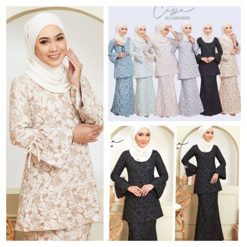 Cassia Ironless 3D Lace Kurung! 782 Cassia Kurung Modern! Mini Kurung ...