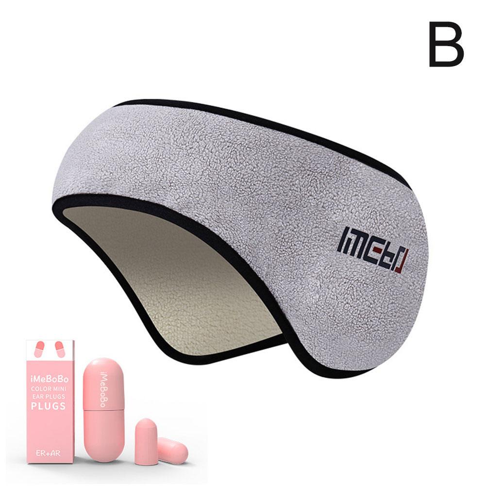 Earmuff Sleep Mask Eye Cover Warm Relax Plush Soundproof Eye Set Hurm ...