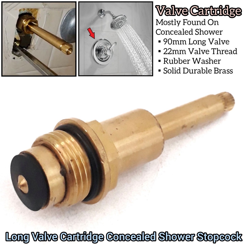 SOLID DURABLE LONG CONCEALED SHOWER VALVE CARTRIDGE RUBBER WASHER FOR