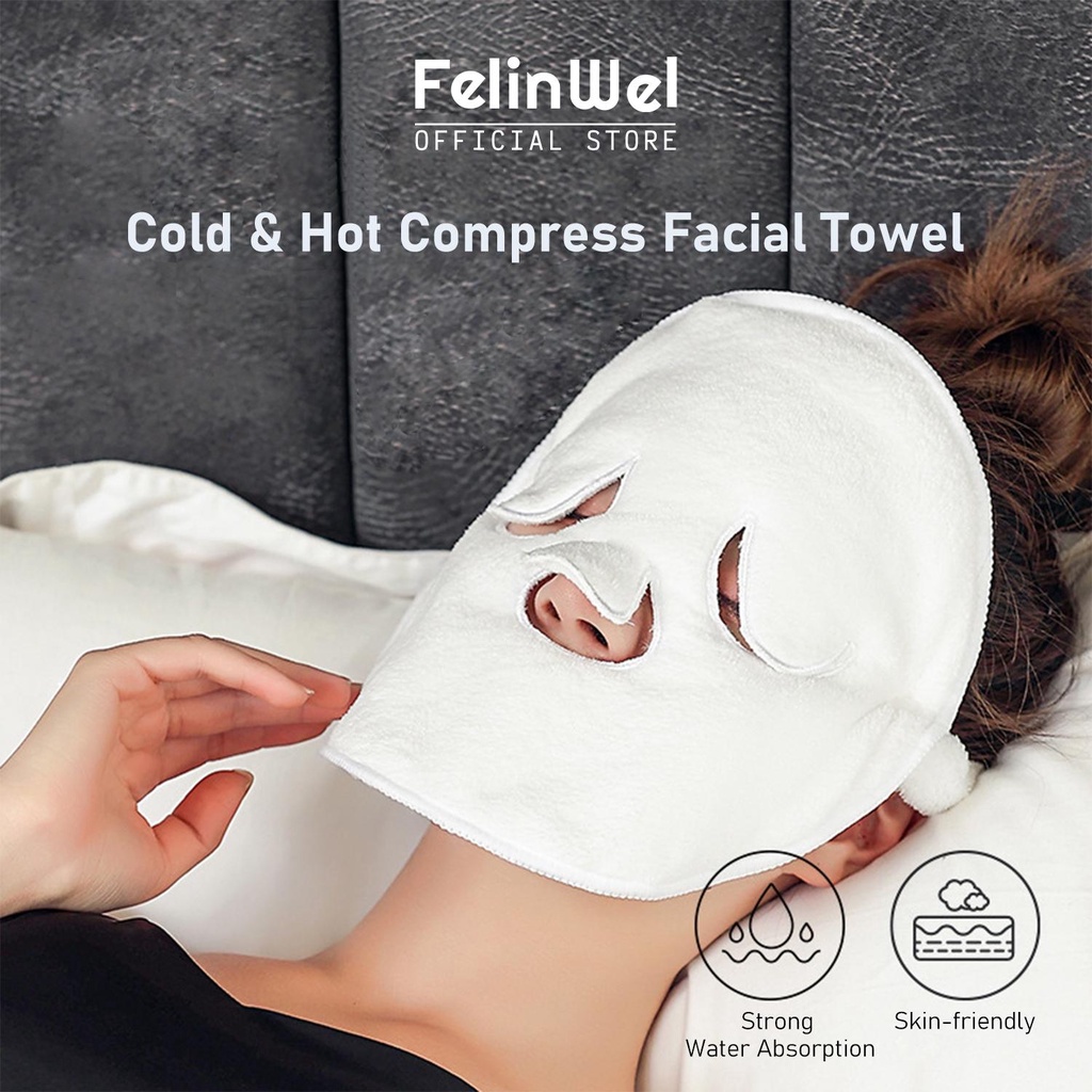 FelinWel Reusable Spa Facial Towels Cold and Hot Compress