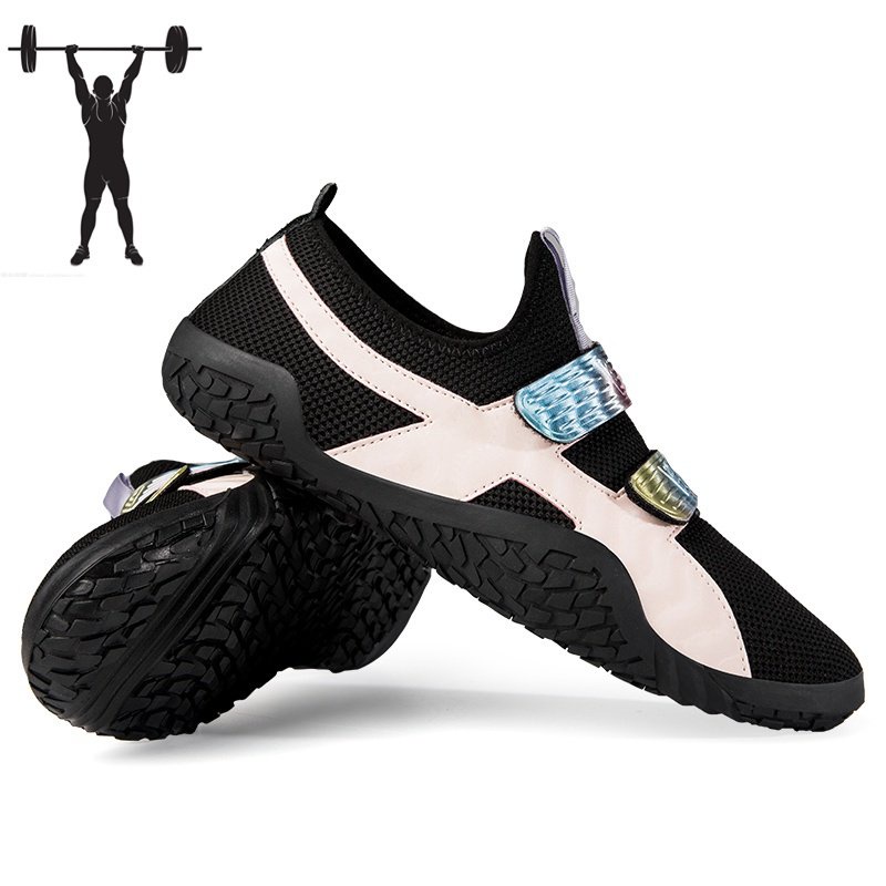New Men's Professional Weightlifting Shoes Mesh Breathable Fitness Sneakers Unisex Non slip