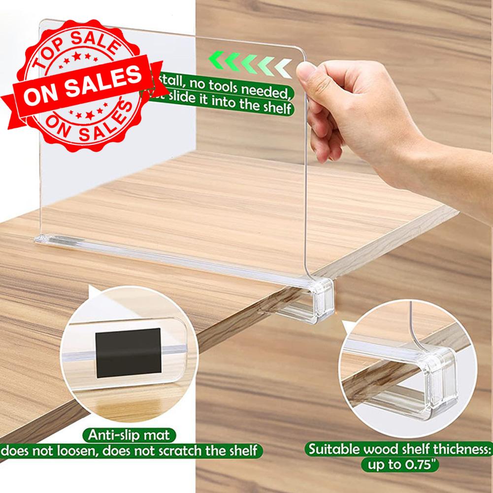 Amazon Clear Acrylic Shelves Storage Dividers K7U2 Shopee