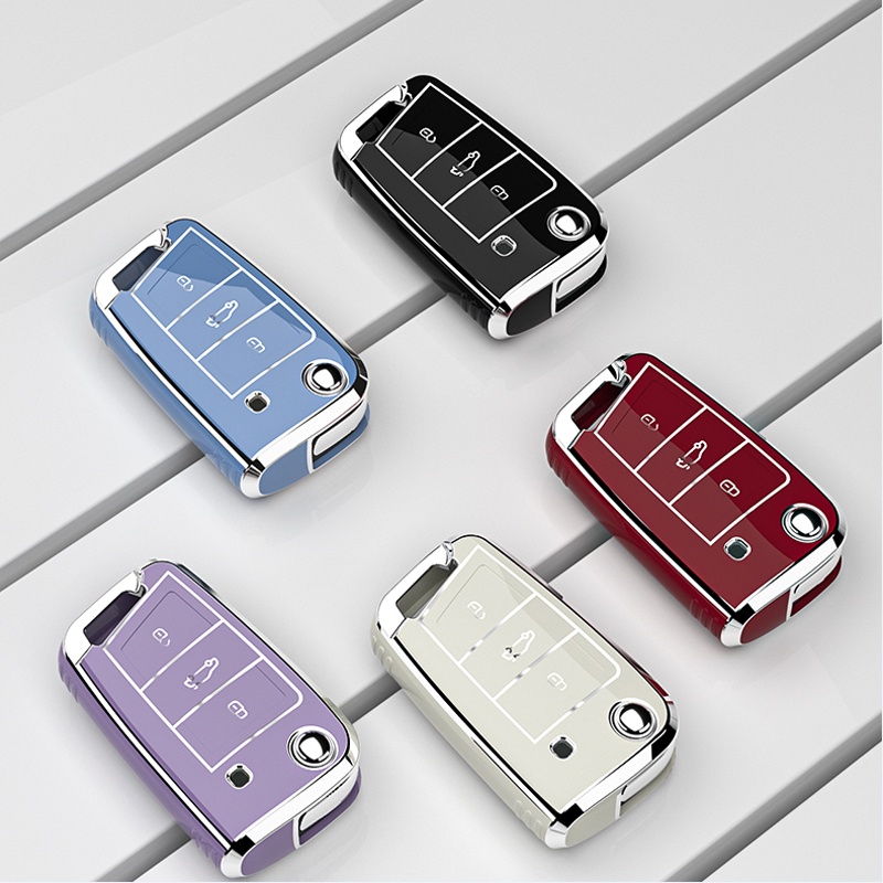 Car Remote Key Case Cover Protect Shell Fob For VW Volkswagen Golf 7 ...