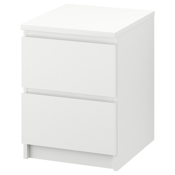 STARS Perabot MALM Bedside Table Ikea End Table White Color Meja Tepi