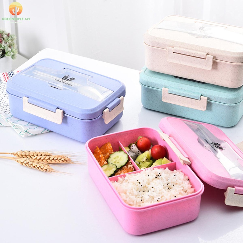 1200ml Bento Lunch Box with Utensil Portable Food Storage Bento Box
