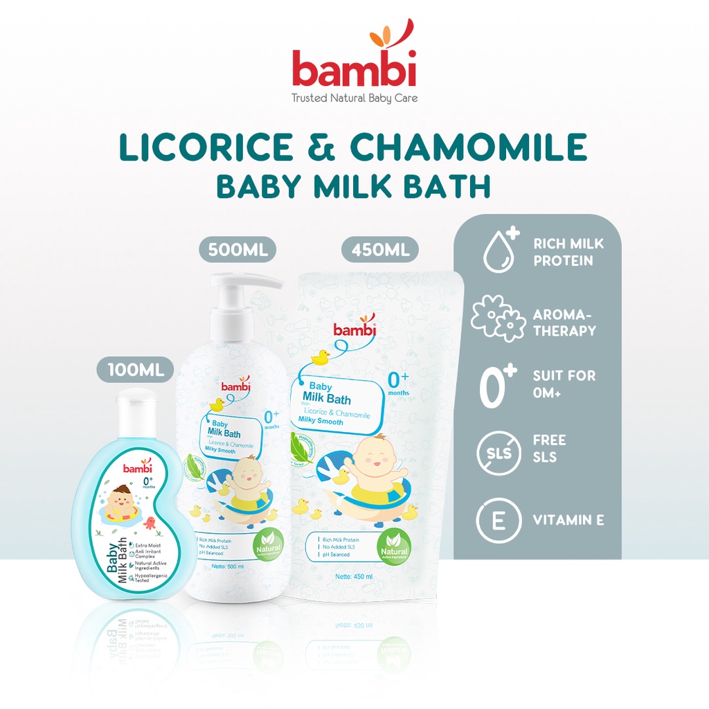 BAMBI Baby Milk Bath with Licorice & Chamomile