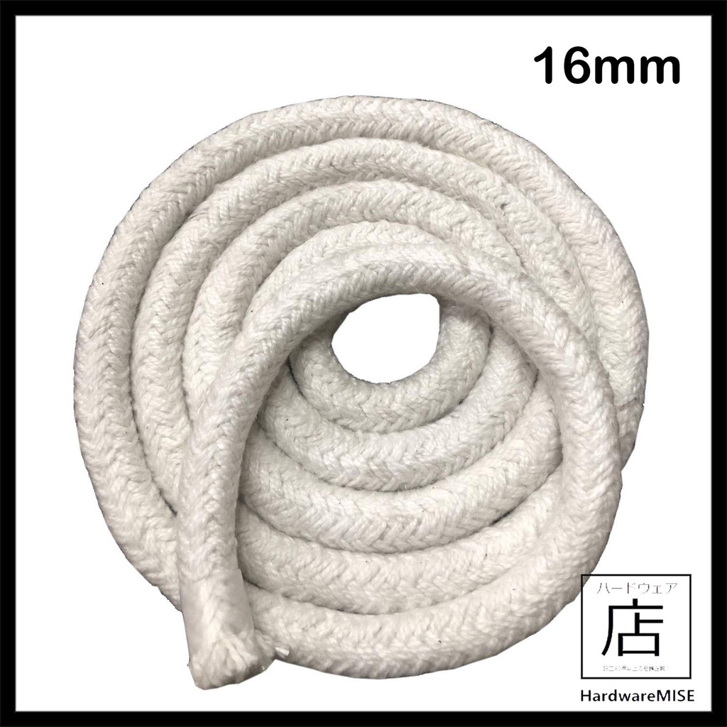 Ceramic Fibre Round Rope 16mm Ceramic Braided Packing Rope With SS Wire ...