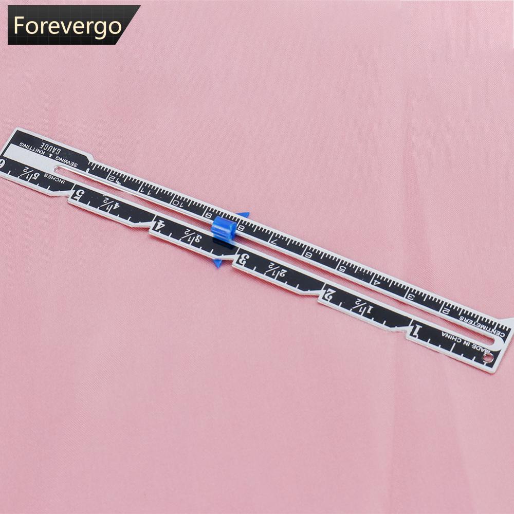 FOREVERGO Sliding Gauge Sewing Measuring Tool Aluminum Quilting Ruler ...