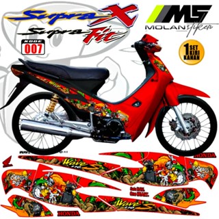 MERAH Decal Sticker Striping Old Supra Variation Supra X 100 Supra