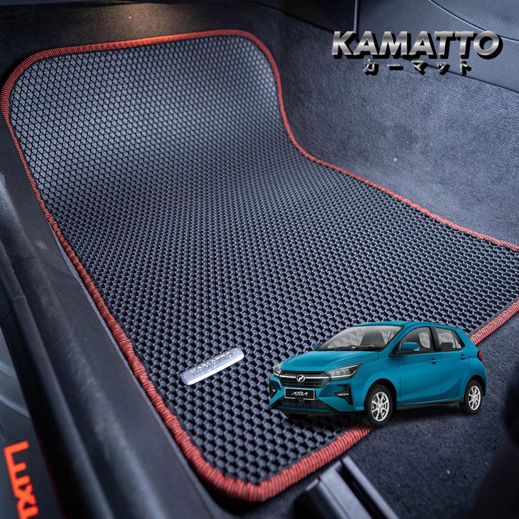 Kamatto Classic Perodua Axia D74A A300 2023 Present Car Floor Mat and