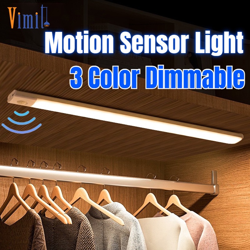Vimite Ultra thin 3 Color Motion Sensor led light indoor USB