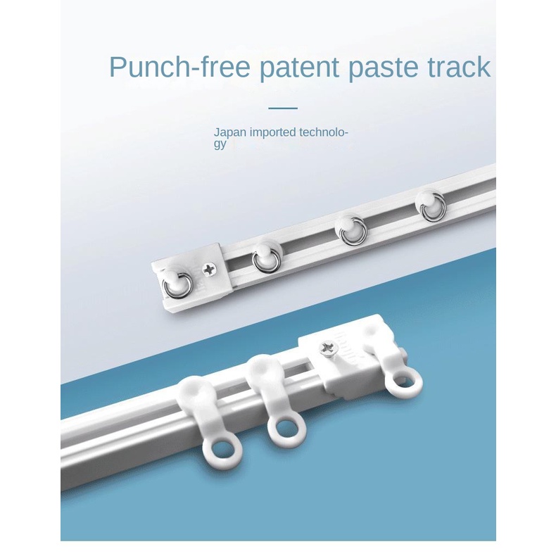Self-adhesive rails, adhesive rails, door curtains, cabinets, curtains ...