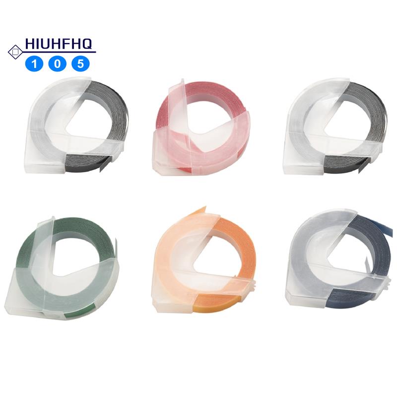 Embossing Label Maker Tapes 9mm x 3m SelfAdhesive 3D Plastic Tape for
