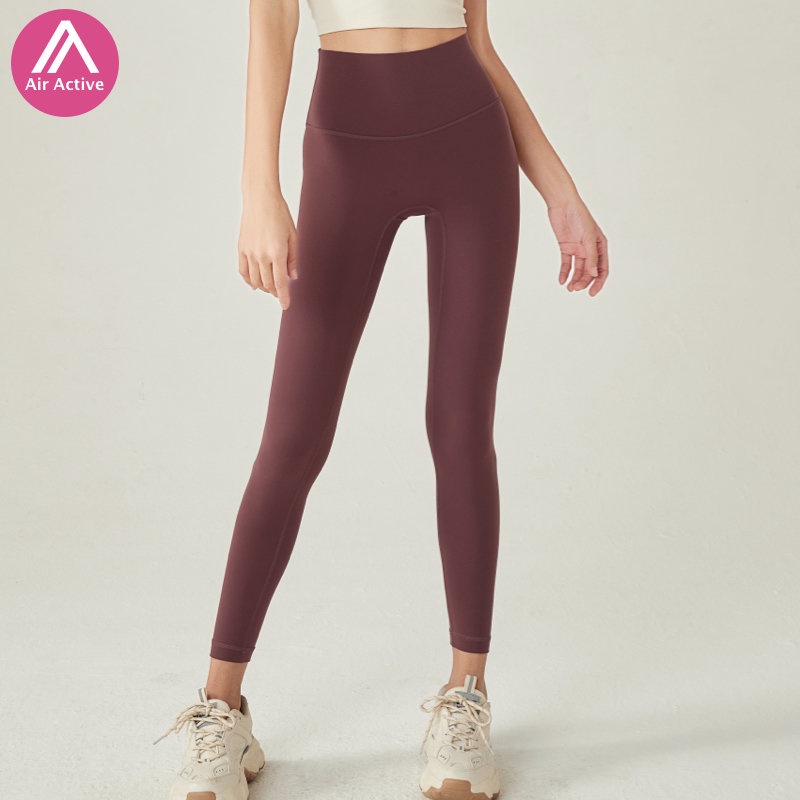 AIR ACTIVE Yoga Pants No Front Seam Sports Leggings High Waist Women Sports  Attire Compression Wear