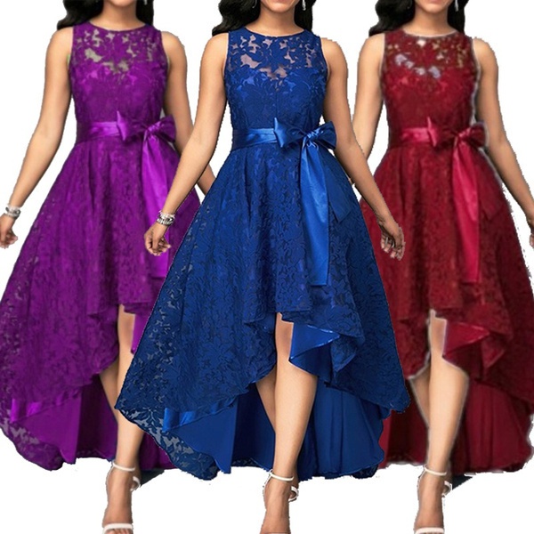 NEW Women's Fashion Formal Long Lace Dress Prom Evening Party Cocktail ...