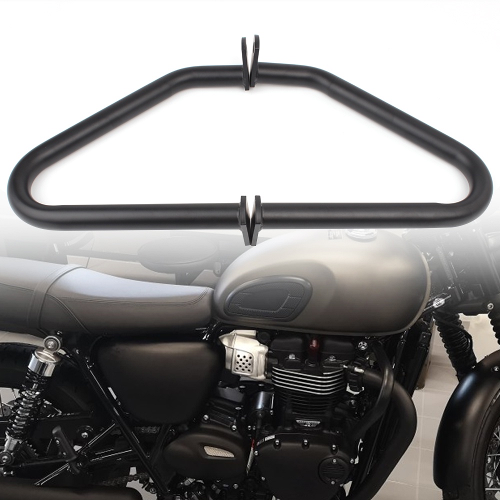 Black Motorcycle Engine Guard Crash Bar For Triumph Bonneville T100 T120 Thruxton 1200 Thruxton