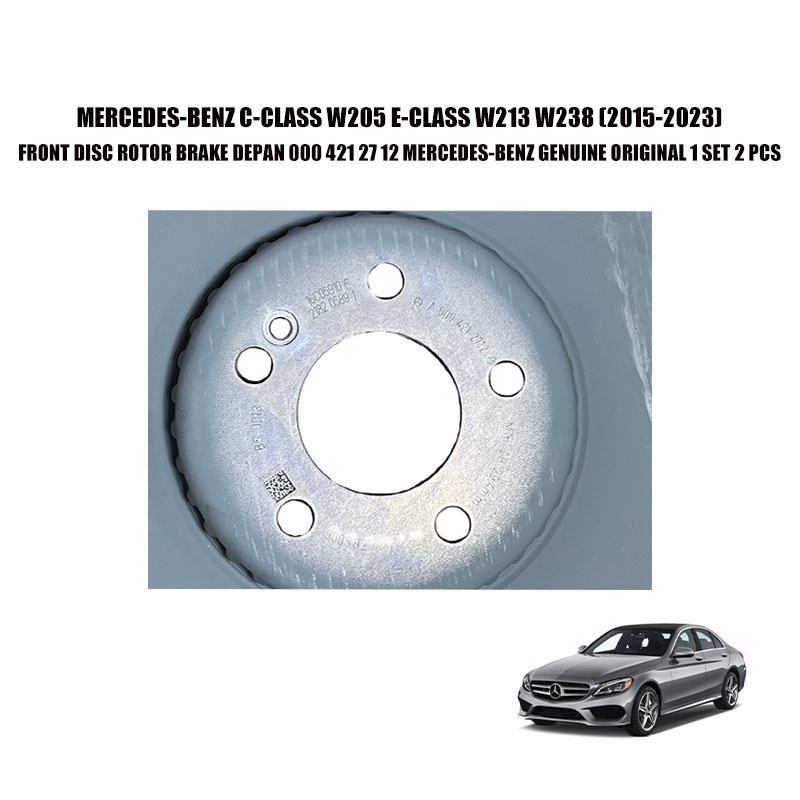 MERCEDES-BENZ C-CLASS W205 E-CLASS W213 W238 FRONT DISC ROTOR BRAKE ...