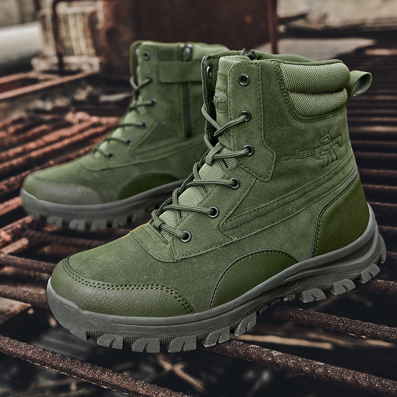 Outdoor Midcut Tactical Military Boots Lightweight Combat Boots Non