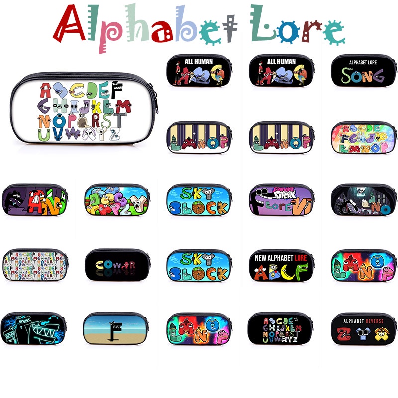 Alphabet Lore Letter Legend Compartment Pencil Bag Stationery Bag