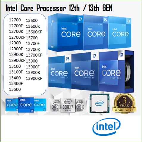 Intel Core 13TH GEN PROCESSOR I3 13100 / I5 13400 / I5 13500 / I5 ...