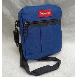 Ready Stock Supreme Canvas Casual Shoulder Bag Mini Sling Bag Cross Body  Beg Men Streetwear Porter