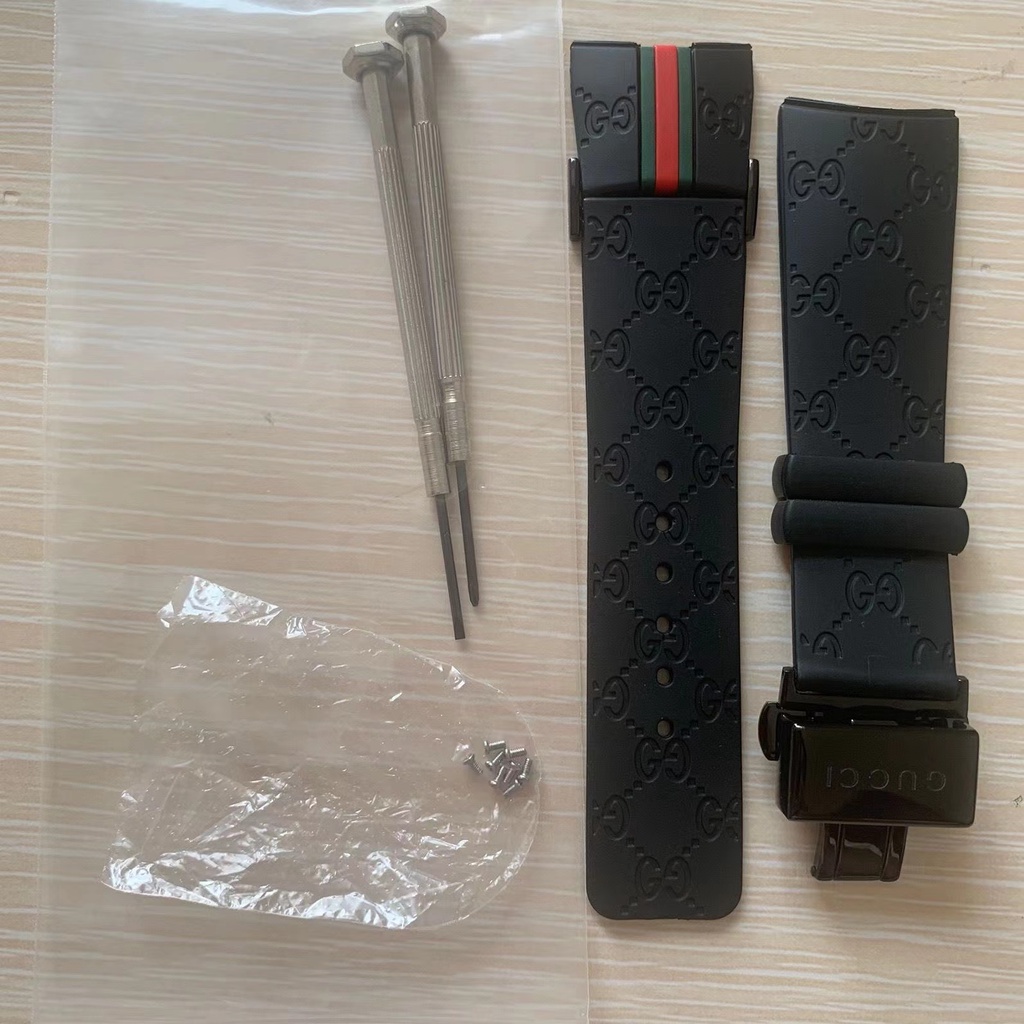 Replace Gucci electronic double Grammy rubber 114-2 YA114207 watch
