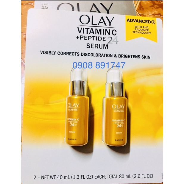 (USA) Olay vitamin C + Peptide 24 + Serum ️set 2 Bottles (40 ml Bottle