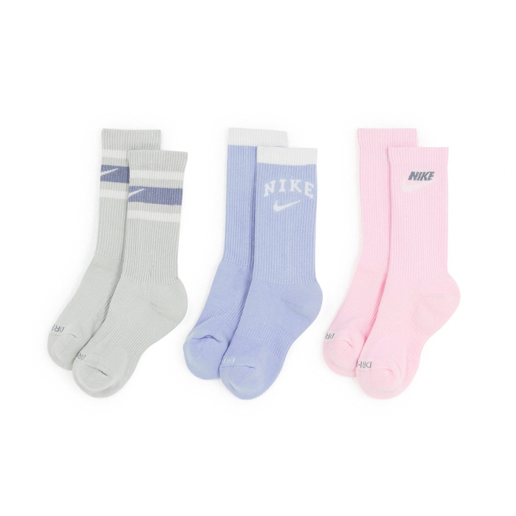 Nike Socks Everyday Plus Three-Piece Stockings Mid-Tube Morandi Retro ...