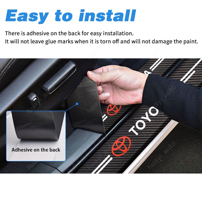 Rear Bumper Protector For 2025-2026 Nissan Armada - Carbon Fiber Look Trunk Sill Guard, Anti-Scratch Sticker