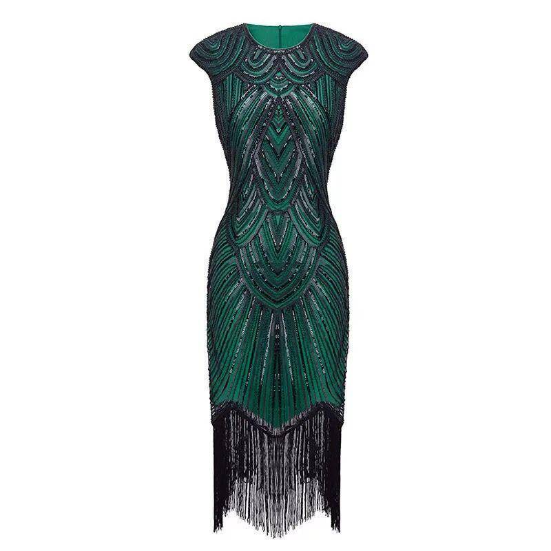 Women's Vintage 1920s Dresses Crystal Beaded Gatsby Dress Roaring 20s  Costumes | Shopee Malaysia